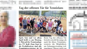 Tag der offenen Tür für Tennisfans