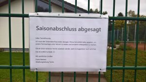 Saisonabschluss fällt ins Wasser