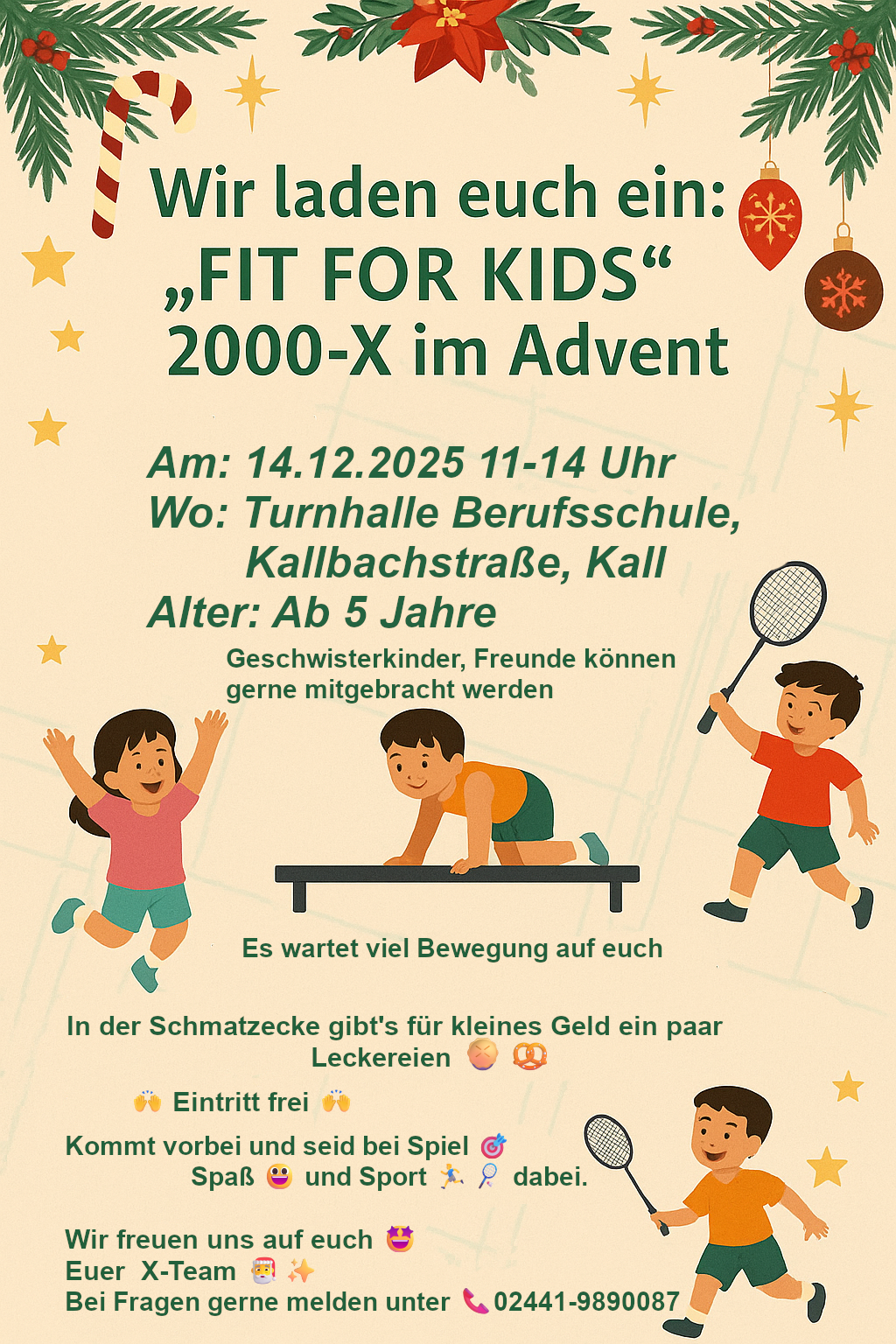 Wir laden euch ein: Fit For Kids